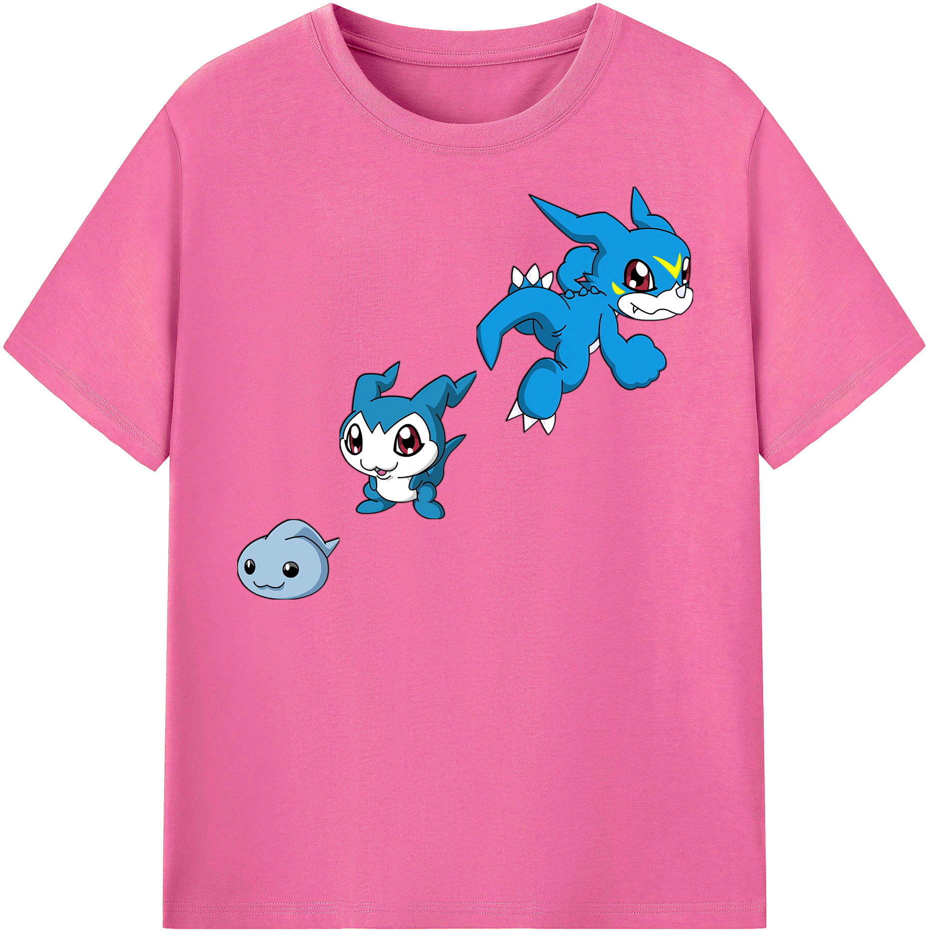 （画像用） Digimon デジタルモンスター/デジモン レディースカジュアルプリントTシャツ（綿100％）